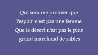 Je ne suis qu'une femme Music Video