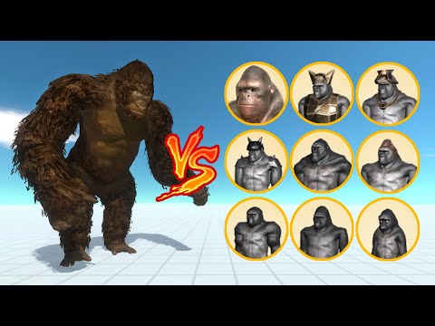 KONG vs GORO TEAM - Animal Revolt Battle Simulator
