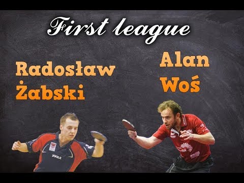 Alan Woś vs Radosław Żabski [skrót meczowy tenisa stołowego]