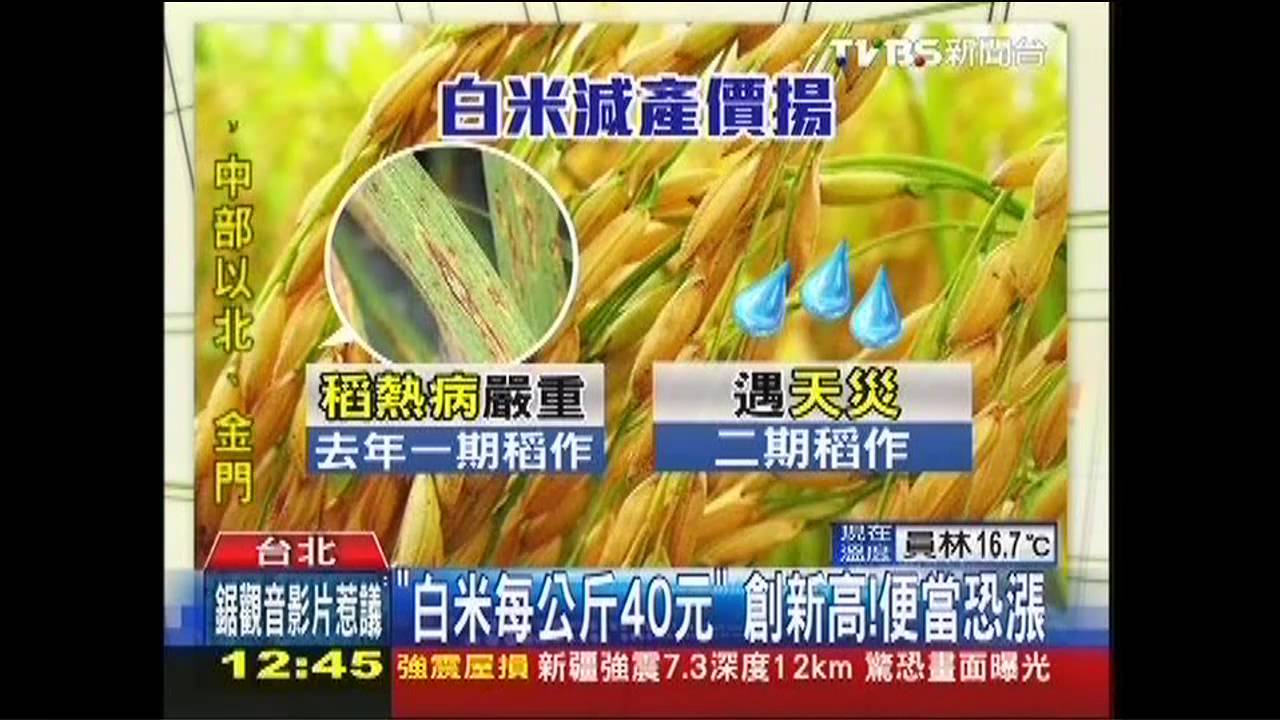 「白米每公斤40元」 創新高!便當恐漲