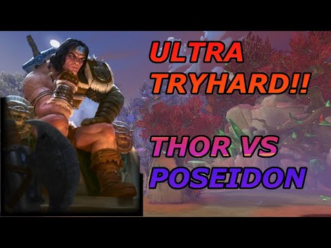 ULTRA TRYHARD THOR VS POSEIDON MATCH - Masters Ranked 1v1 Duel - SMITE