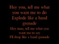 Thousand Foot Krutch Hand Grenade Lyrics 