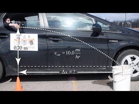 (Part 1 of 2) An Introductory Projectile Motion Problem with an Initial Horizontal Velocity