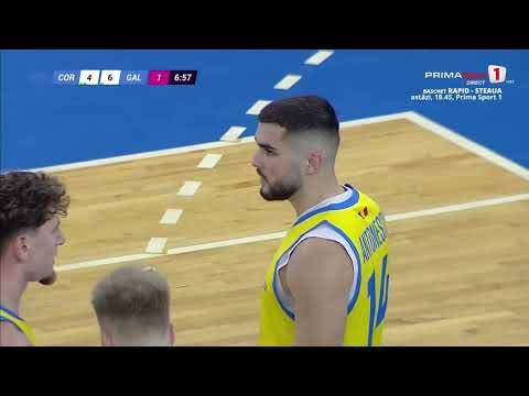 Baschet, Liga Naţională: Corona Braşov - CSM Galaţi. Înregistrarea meciului