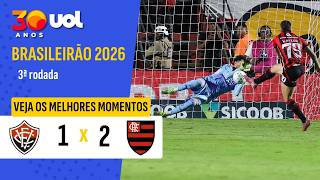 ROSSI PEGA PÊNALTI E FLAMENGO VENCE O VITÓRIA PELO BRASILEIRÃO; MELHORES MOMENTOS