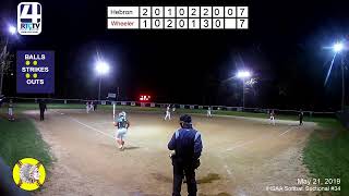 Girls Softball Sectional #34(Winamac) Hebron vs Wheeler