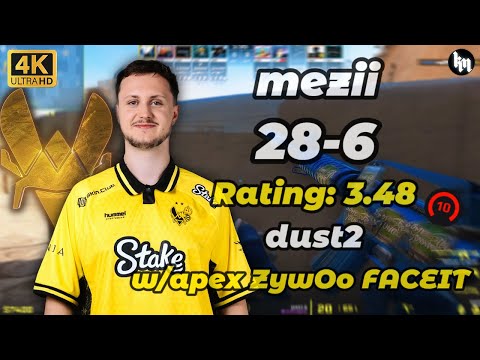 mezii (28-6) w/apex ZywOo (Dust2) | Jan 27, 2026 #cs2 #zywoo