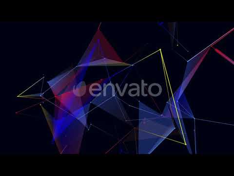 Plexus Laser Show Background. Abstract Neon Light Dancing VJ Background.