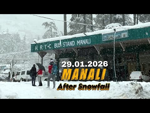 After Snowfall 😍 Manali Himachal pradesh