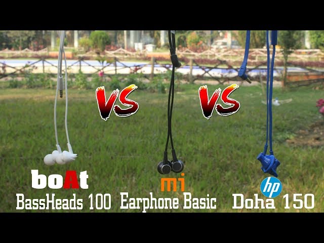 (Comparison) Mi basic vs boAt 100 vs Hp doha 150 | Sound Test | Dekh Review (Hindi/Urdu)