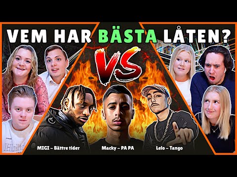VEM HAR BÄSTA LÅTEN? (Lelo, Macky, Migi) | Swedish Rap Reaction | #2
