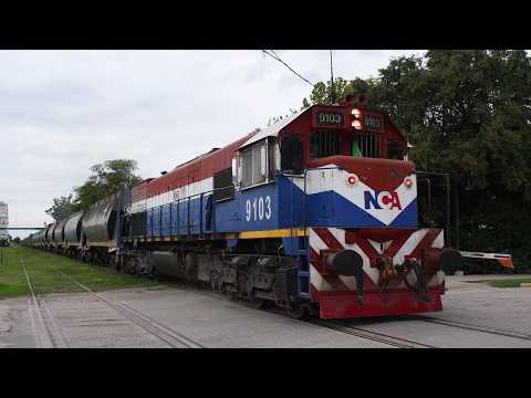 [4K] Tren de tolvas graneras de NCA con destino a Bell Ville pasando por Marcos Juárez!!!!!!