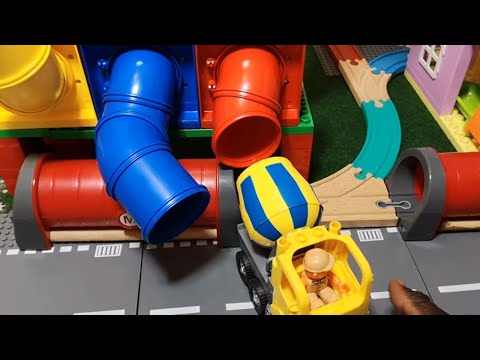 Train, Fire Truck, Tractor, Police Cars, Excavator, Dump Trucks & Bus Toy Vehicles for Song for Kids Video