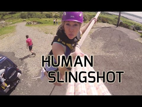 Insane Human Bungee Catapult / Slingshot - SCOTLAND