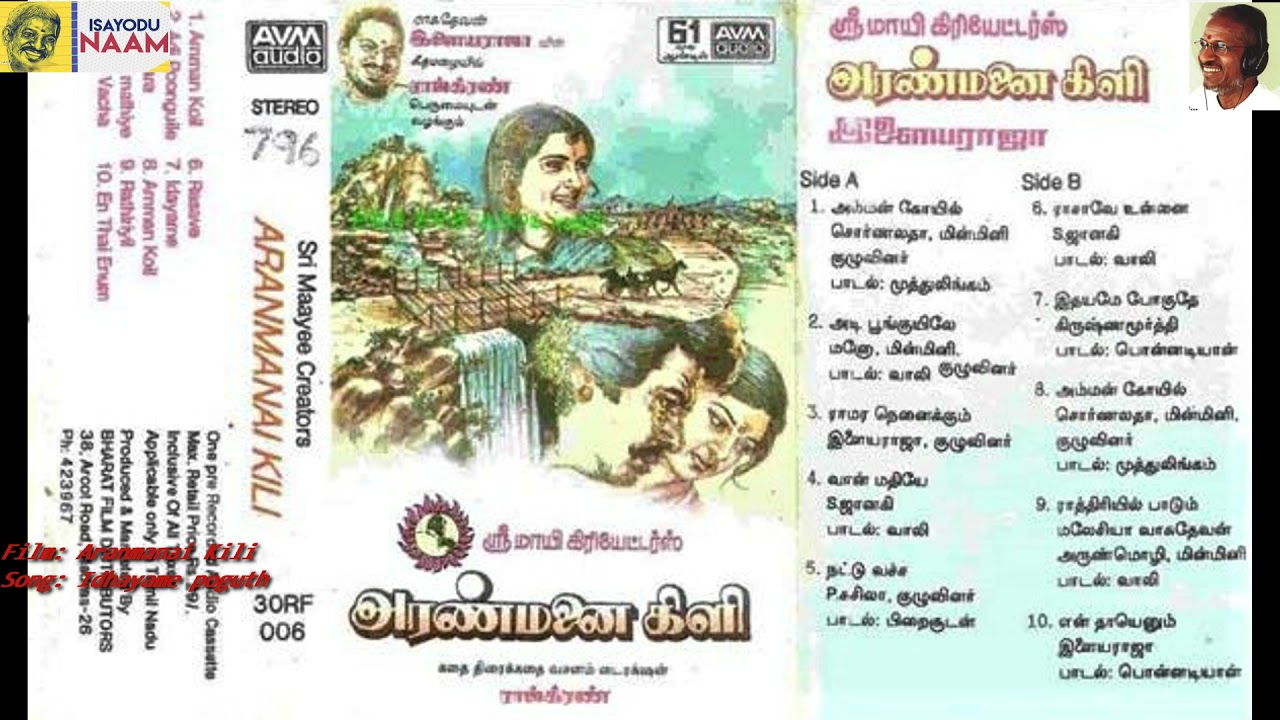 Idhayame Poguthey Song Lyrics | Aranmanai Kili | Krishnamoorthy