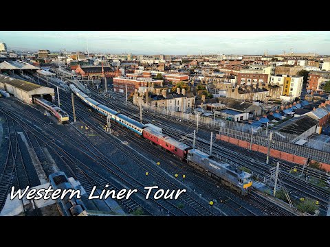 IÉ 085 on the RPSI 'Western Liner' Tour @ Dublin Connolly & Royal Canal Greenway - 08/10/2022