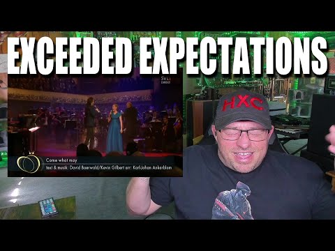 Peter Jöback and Helen Sjöholm - Come what may REACTION!