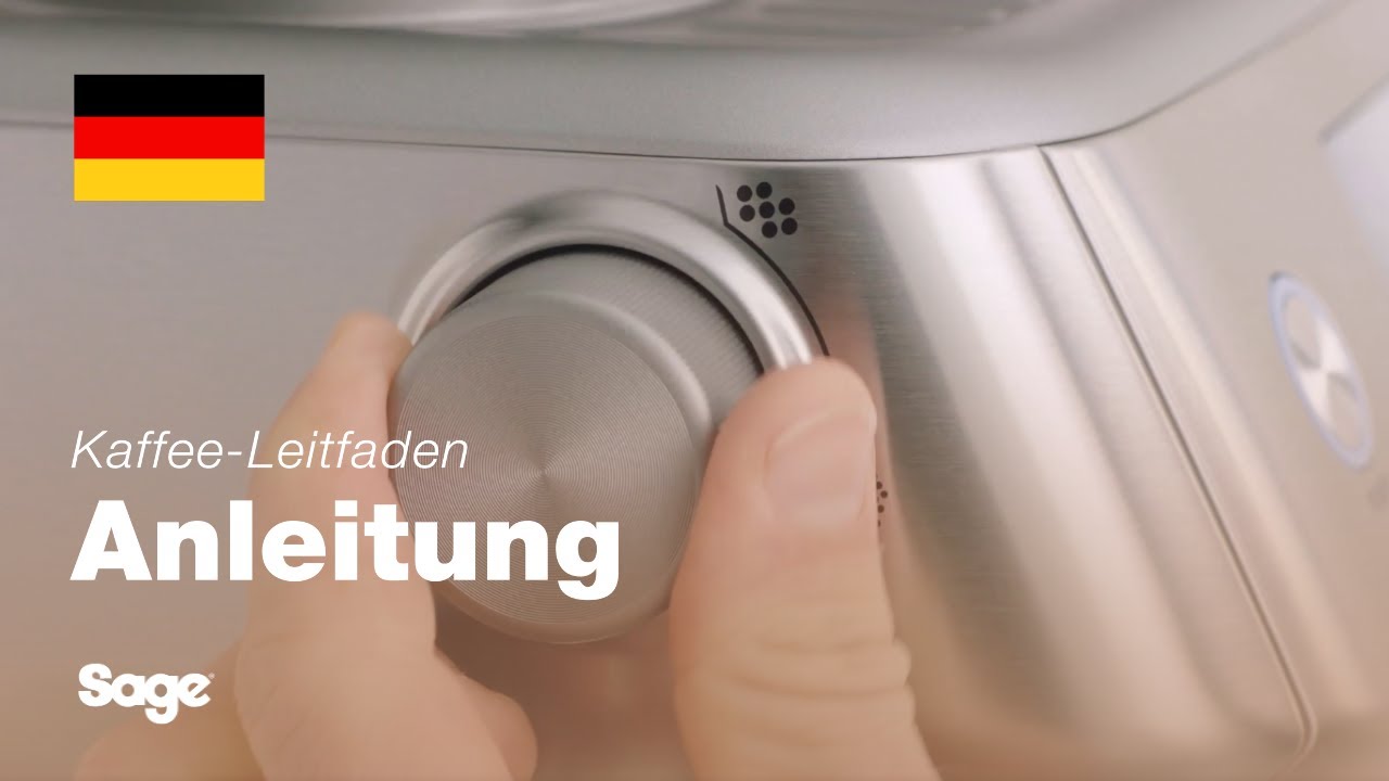 Tutorial für Breville-Kaffee - Einstellen des Mahlgrads