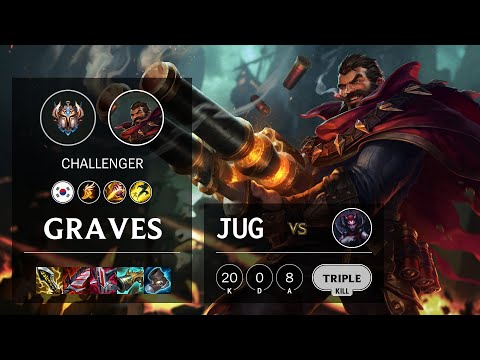 Graves Jungle vs Elise - KR Challenger Patch 10.25b