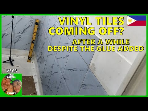 V563 - FOREIGNER BUILDING A CHEAP HOUSE IN THE PHILIPPINES - VINYL TILES COMING OFF? DIY WORK