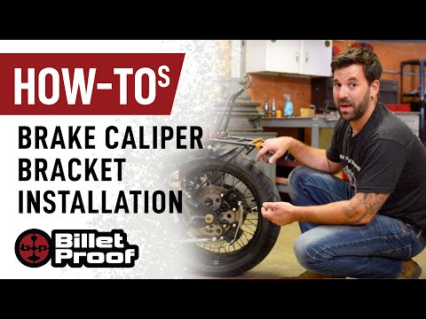 Motorcycle Brake Caliper Bracket Installation Tutorial