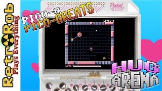 Pico-8 Pico Greats: Hug Arena -- 8 Bit Arcade Fun!