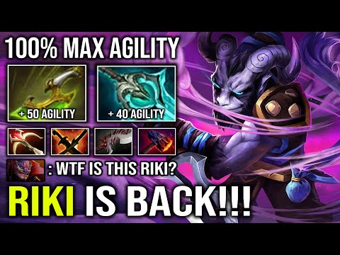 RIKI IS BACK 100% Full Agility Max Speed Can't Catch Unlimited Crit 1 Shot Backstab Dota 2