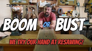 Boom or Bust (Can We Resaw A HUGE Piece Of Ziricote?)