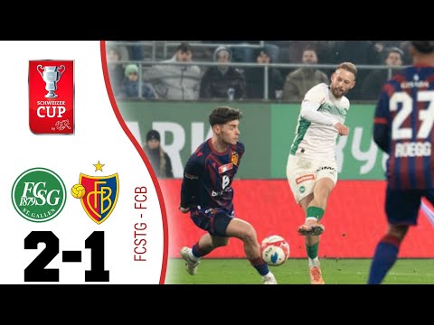 FC.St.Gallen Vs FC Basel 2-1 Swiss Cup Highlights | Gallen Basel | Quarter Final