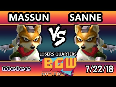 BGW21 SSBM - Massun (Fox) Vs. Sanne (Fox) Smash Melee Losers Quarters