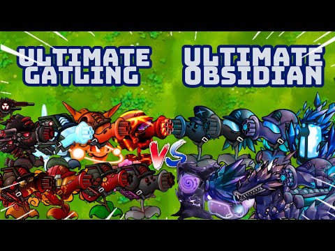 PvZ1 Fusion 3.2 Challenges!!! Team ULTIMATE GATLING PEA vs Team ULTIMATE OBSIDIAN | Who Will Win???