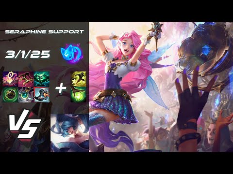 SUPPORT Seraphine vs Sona - EU Grandmaster Patch 25.19