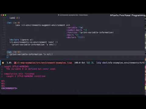 Common Lisp Study Group: cl-environments