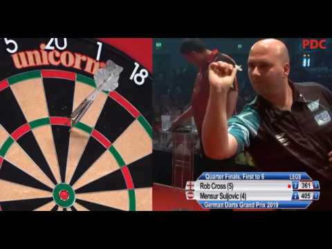 Mensur Suljovic vs Rob Cross German Darts Grand Prix 2019 Quarter Final
