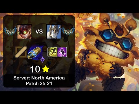 Ziggs Mid vs Galio - NA Challenger - Patch 25.21