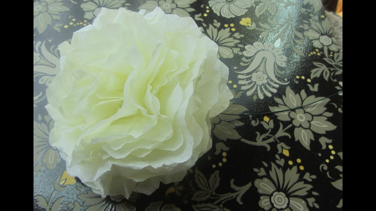 How to Make a Coffee Filter Flower Tutorial Step by Step