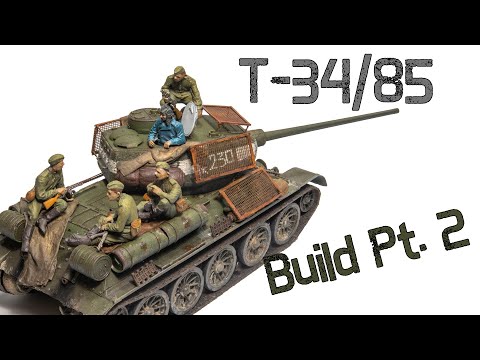 T-34/85 Berlin 1945  - Revell 1/35 - Part 2 Painting & Weathering