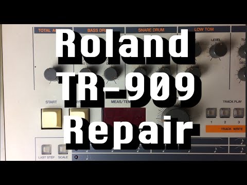 Classic Roland TR-909 Drum Machine Repair