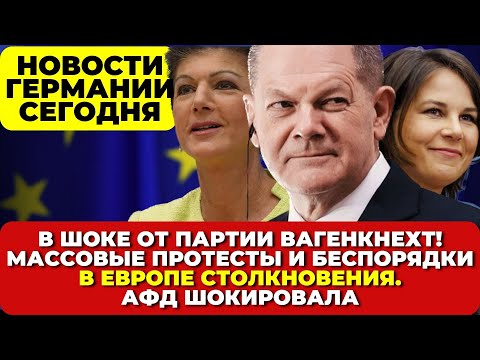 Германия. Вагенкнехт бьет рекорды. Протесты и беспорядки. В Европе столкновения.  АФД шокировала.