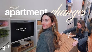 adding my new desk to my nyc apartment! (and continuing to rearrange my space)