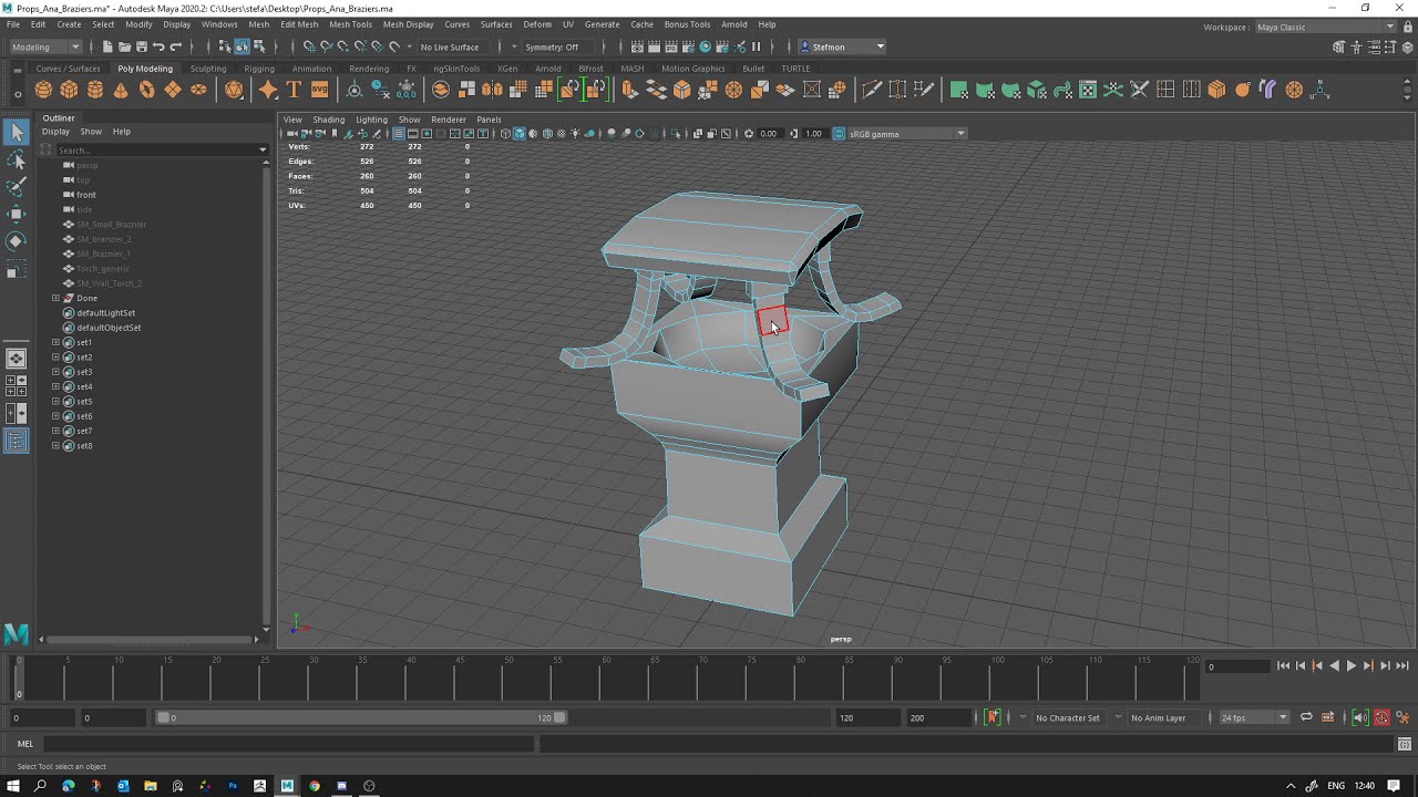 Creating a Shrunk and Cage in Maya for xNormals baking