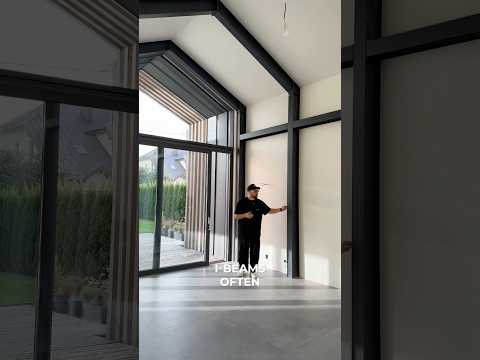 🔥How to beautifully play up a metal I-beam in the interior # #zrobimarchitects #architecture