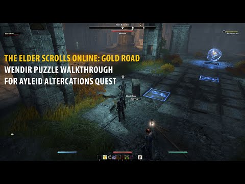 Wendir Puzzle Walkthrough for Ayleid Altercations - ESO: Gold Road