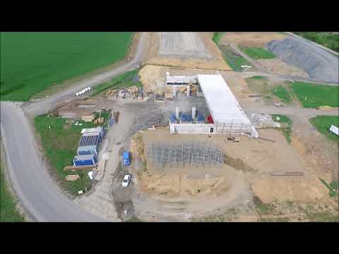 Dostavba dálnice D1 v úseku Přerov - Lipník nad Bečvou celý úsek (duben 2018)