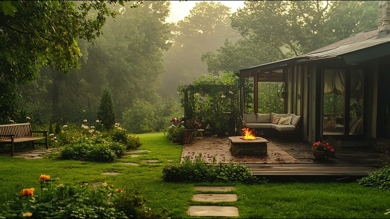 Cozy Cottage Ambiance - Relaxing Piano Tones for Deep Reflection