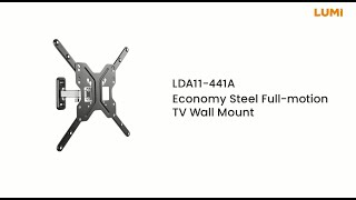 Economy Steel Full-Motion TV Wall Mount | LDA11-441A | LUMI