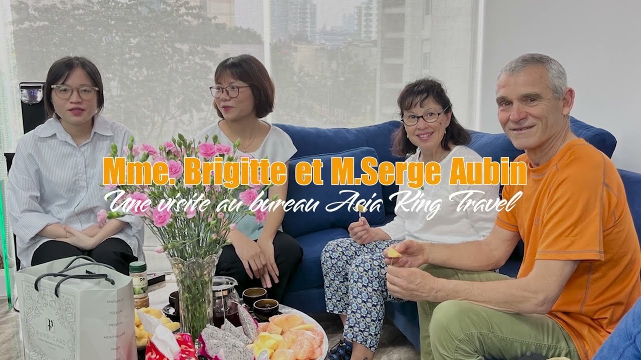 Une visite au bureau Asia King Travel de Mme.Brigitte et M.Serge Aubin