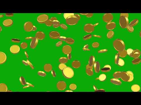 4K Gold Coins Green Screen [FREE DOWNLOAD/NO COPYRIGHT]