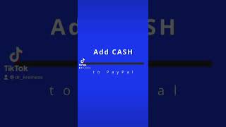Deposit CASH 💵 into PayPal #shorts
