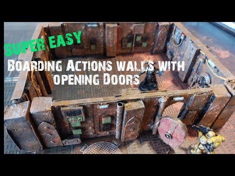 How to make EASY Boarding Actions walls for 40K & Kill Team // Gallowdark Space Hulk!